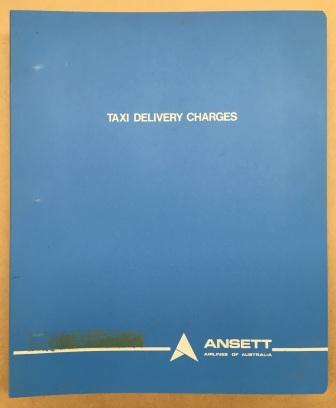 MANUAL: "Taxi Delivery Charges"