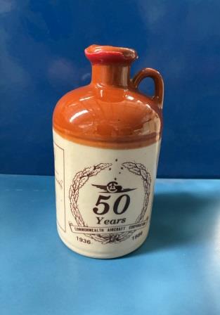 (image for) EARTHERNWARE: "Commonwealth Aircraft Corporation - 50 Year Bottle"