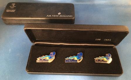 AIR NEW ZEALAND COUNTDOWN PIN SET: "500 Days To Go"