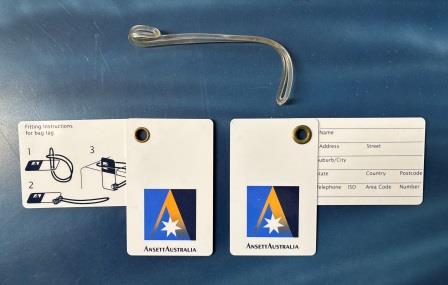 PLASTIC BAGGAGE TAG (image for) PLASTIC BAGGAGE TAG