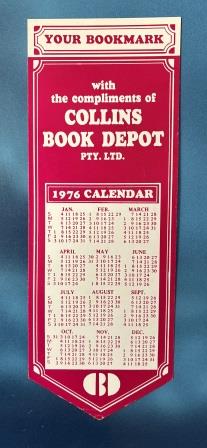 VINTAGE BOOKMARK: "Collins Book Depot" (image for) VINTAGE BOOKMARK: "Collins Book Depot"