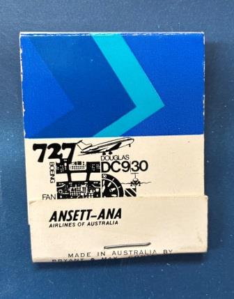 MATCHES BOOKLET: "Ansett-ANA - Fan Jet Fleet" (image for) MATCHES BOOKLET: "Ansett-ANA - Fan Jet Fleet"