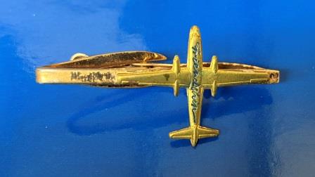VINTAGE TIE BAR: "Fokker Friendship" (image for) VINTAGE TIE BAR: "Fokker Friendship"