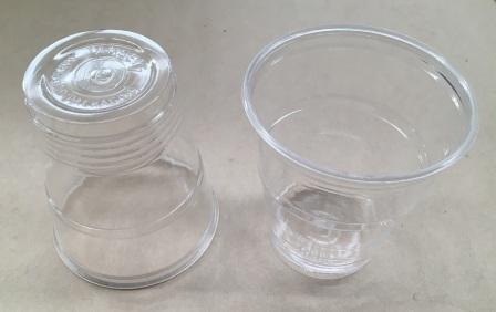 (image for) CLEAR PLASTIC TUMBLERS x 5