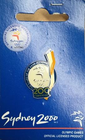 SOCOG COUNTDOWN PIN: "200 Days To Go" (image for) SOCOG COUNTDOWN PIN: "200 Days To Go"
