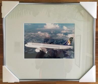 (image for) FRAMED PHOTOGRAPHIC PRINT: "A320-211 (VH-HYH)" - Click Image to Close