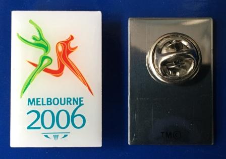 (image for) LAPEL BADGE: "MELBOURNE 2006 XVIII COMMONWEALTH GAMES"