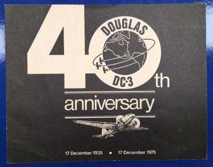 (image for) BROCHURE / SOUVENIR: "DC-3 40th Anniversary" - Click Image to Close