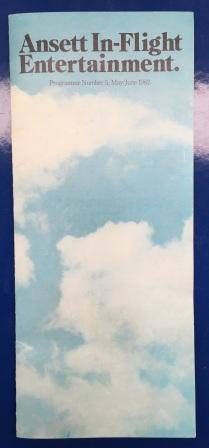 BROCHURE / GUIDE: "Ansett In-Flight Entertainment." (image for) BROCHURE / GUIDE: "Ansett In-Flight Entertainment."