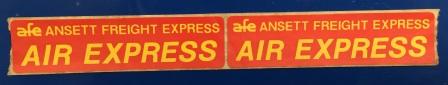 ANSETT FREIGHT EXPRESS: :"Air Express Stickers"