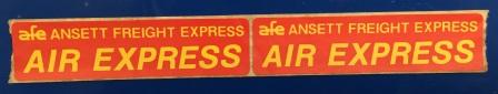 (image for) ANSETT FREIGHT EXPRESS: :"Air Express Stickers" - Click Image to Close