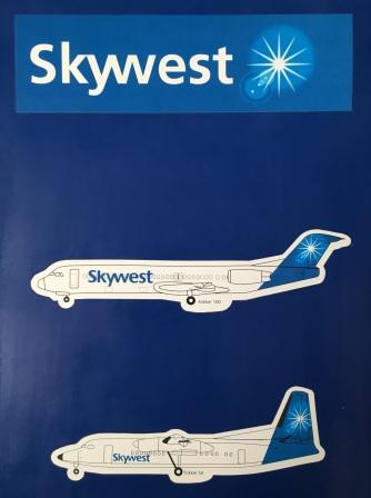 (image for) STICKER: "Skywest Logo" - Click Image to Close