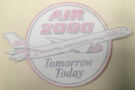 (image for) AIR 2000: "Tomorrow Today Sticker" (Reverse)