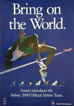 (image for) SYDNEY 2000 OLYMPIC POSTER - "Bring on the World" - Click Image to Close