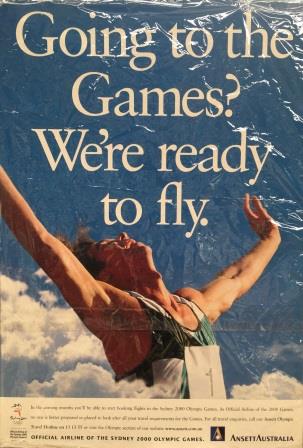 (image for) OLYMPIC CARD: "Going to the Games? W'ere ready to fly" - Click Image to Close