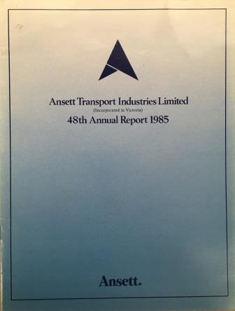 (image for) ANNUAL REPORT 1985