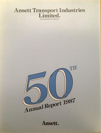 ANNUAL REPORT 1987 (image for) ANNUAL REPORT 1987