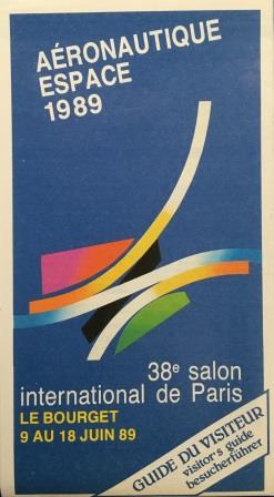 (image for) 1989 PARIS INTERNATIONAL AIRSHOW: "Official Visitor's Guide"