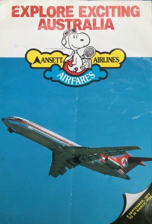 Ansett Airlines of Australia - "Explore Exciting Aust Airfares"