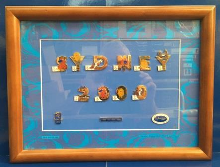 (image for) SOCOG SYDNEY 2000 OLYMPICS FRAMED PINS SET