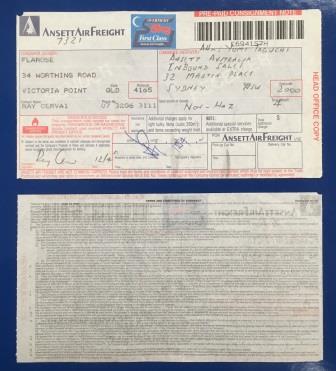 AAF: "Overnight First Class 5kg Pre-paid Consignment Note" (image for) AAF: "Overnight First Class 5kg Pre-paid Consignment Note"