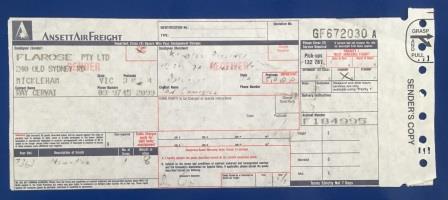 AAF: "Used Consignment Note" (image for) AAF: "Used Consignment Note"
