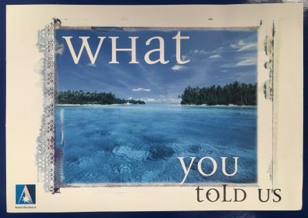 CARD: "What you told us"