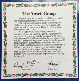 (image for) CHRISTMAS CARD 1988