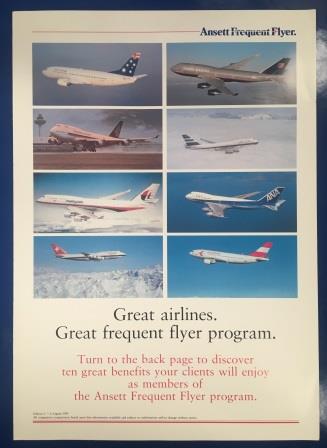 (image for) Ansett Frequent Flyer Brochure - Edition 2 - Click Image to Close