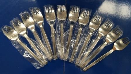 (image for) ANSETT AUSTRALIA ECONOMY CLASS FLATWARE FORKS X 12 - Click Image to Close