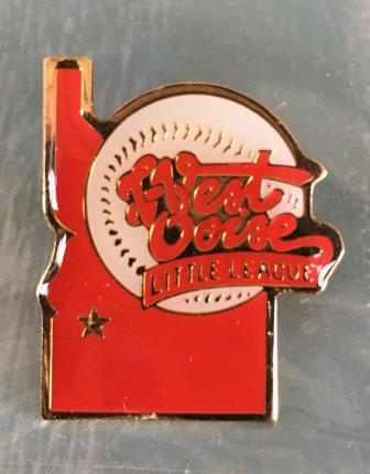 (image for) LAPEL BADGE: "West Boise Little League Softball"