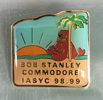 LAPEL BADGE: "Bob Stanley - Commodore IASYC 1998-99"