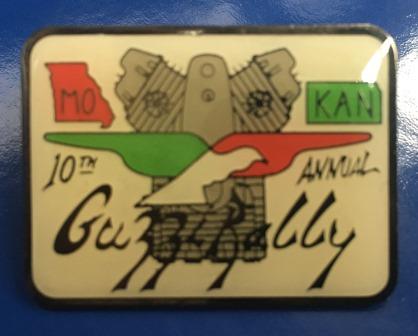 (image for) LAPEL BADGES: "Mo-Kan 10th Annual Guzzi Rally"