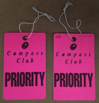 (image for) BAGGAGE TAG: "Compass Club Priority" - Click Image to Close