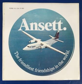 (image for) STICKER: "Ansett. F27"