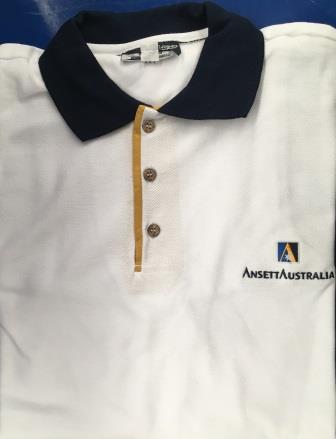 (image for) WHITE / NAVY POLO SHIRT