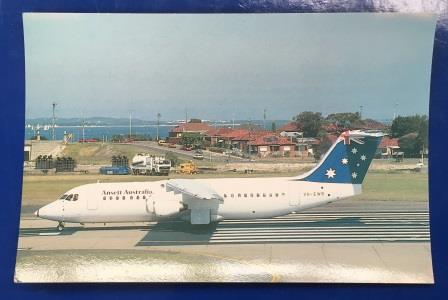 (image for) POSTCARD: "Ansett Australia. BAe146-300" - Click Image to Close