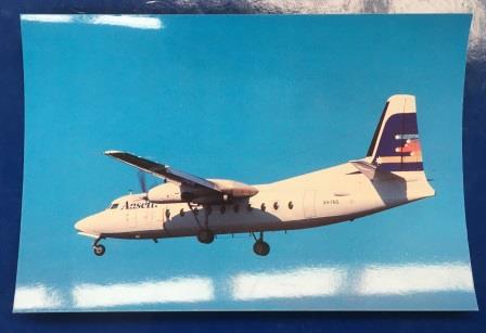 (image for) POSTCARD: "Ansett. Fokker F27-400"