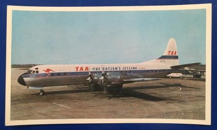 (image for) POSTCARD / SOUVENIR: "Lockheed L188A Electra" - Click Image to Close