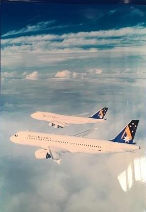 (image for) PHOTOGRAPHIC PRINT: "B747-300 & A320-211"