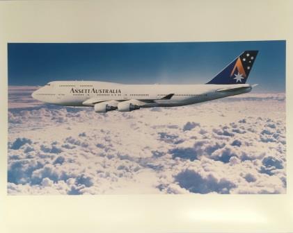 (image for) PHOTOGRAPHIC PRINT: "B747-412 VH-ANA"