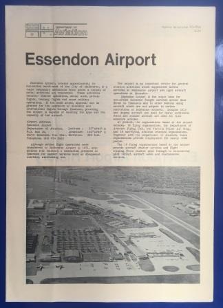 (image for) BROCHURE: "Essendon Airport" - Click Image to Close