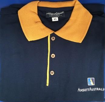 (image for) NAVY/MUSTARD POLO SHIRT