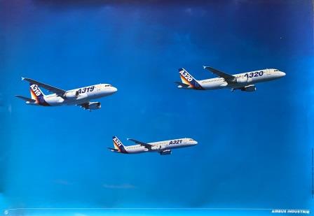 (image for) AIRBUS INDUSTRIE: "A319 - A320 - A321 Poster" - Click Image to Close