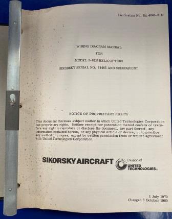 MANUAL: "Sikorsky S-61N Helicopter Wiring Diagram" (image for) MANUAL: "Sikorsky S-61N Helicopter Wiring Diagram"