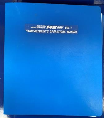 MANUAL: "British Aerospace 146-200 Manufacturer's Operations" (image for) MANUAL: "British Aerospace 146-200 Manufacturer's Operations"
