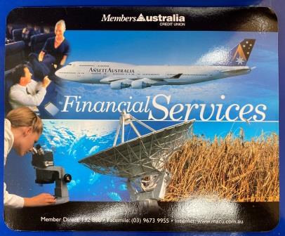 (image for) MOUSE MAT: "Members Australia Credit Union" - Click Image to Close