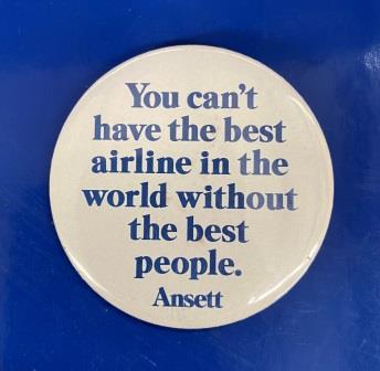 BUTTON BADGE: "You can't have the best airline......" (image for) BUTTON BADGE: "You can't have the best airline......"