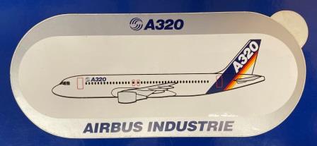 (image for) AIRBUS INDUSTRIE: "A320 Sticker" - Click Image to Close