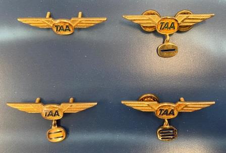 (image for) CABIN CREW WINGS: T.A.A. Set of 4 - Click Image to Close